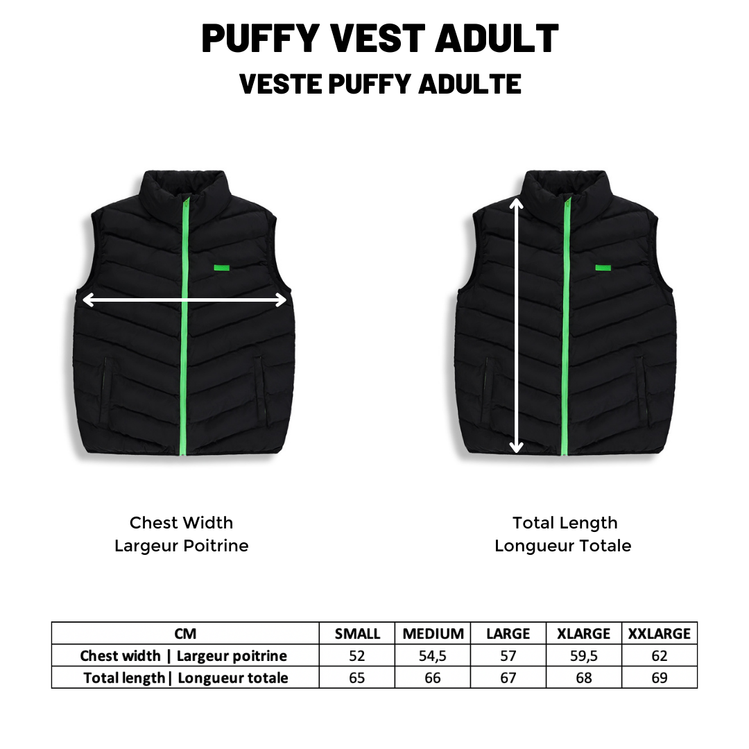 BIRDZ Puffy Vest |Black| WOMEN
