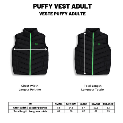 BIRDZ Puffy Vest |Black| WOMEN