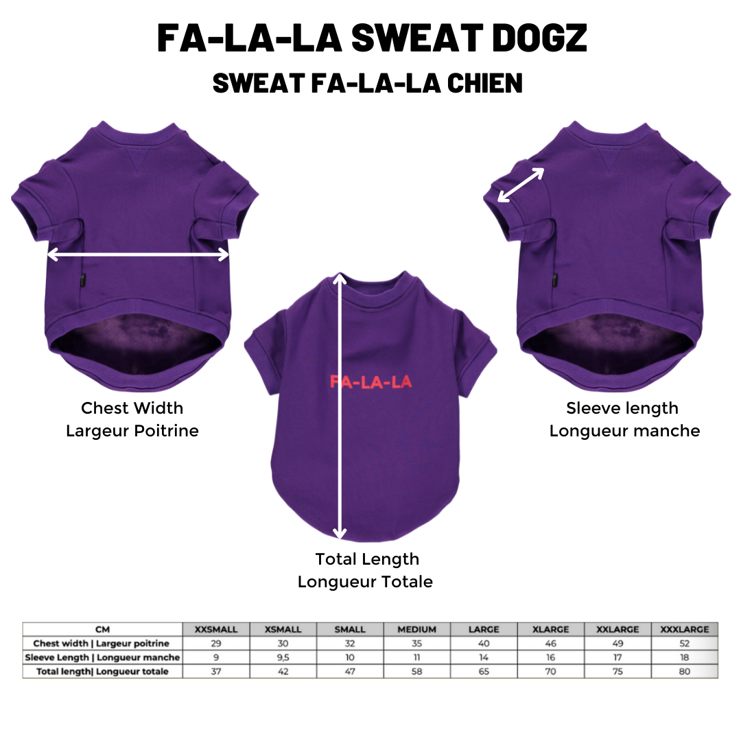 Fa-La-La Sweat |Purple| Dogz