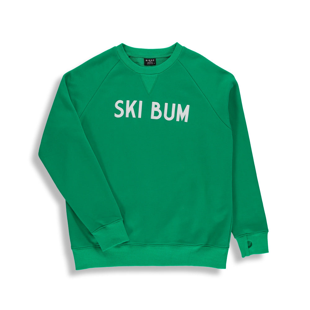 Ski Bum Sweat |Green and White| Adult