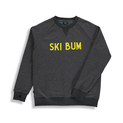 Ski Bum Sweat |Grey & Yellow| Adult