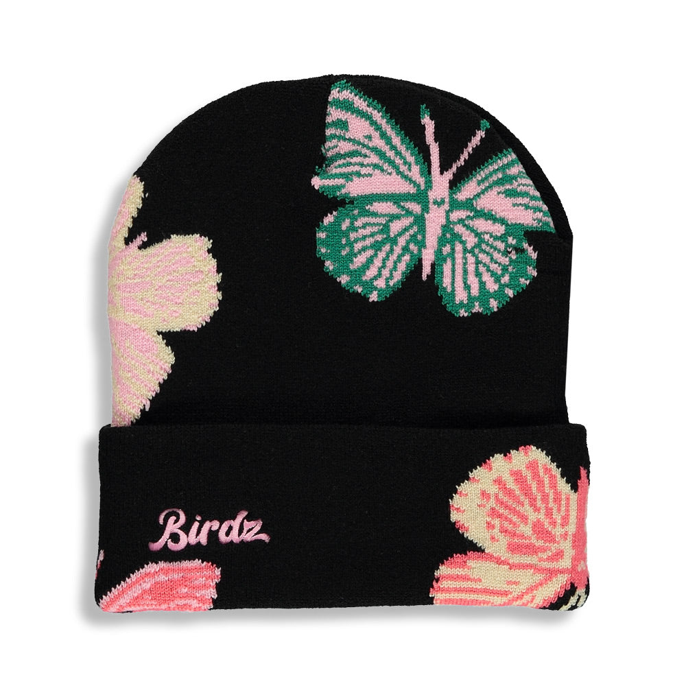 Butterflies Beanie |Black|