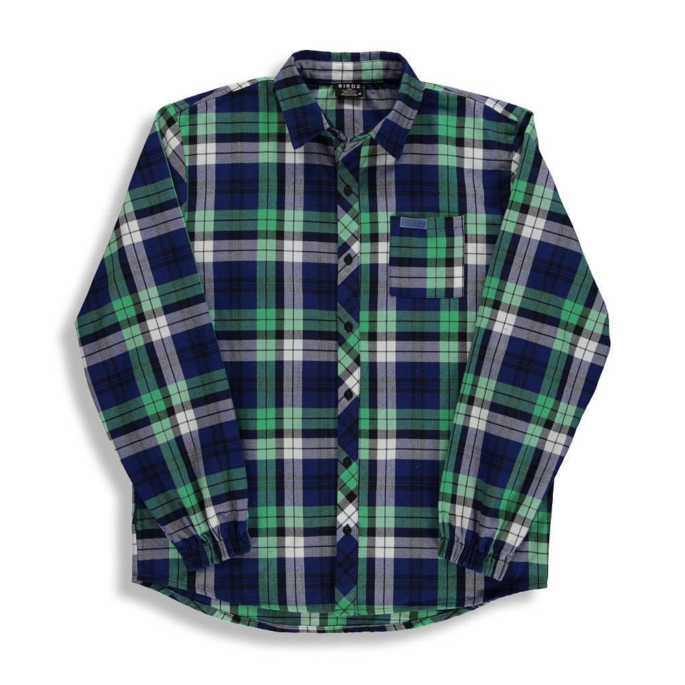 Boyz Flannel Plaid Shirt |Blue| Adult