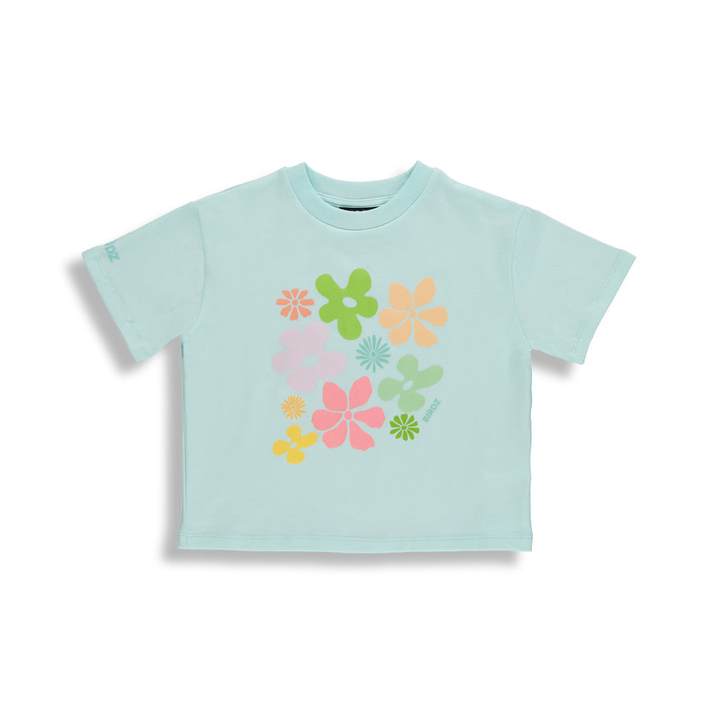 Summer Camp T-shirt |Blue Flowers| Kidz