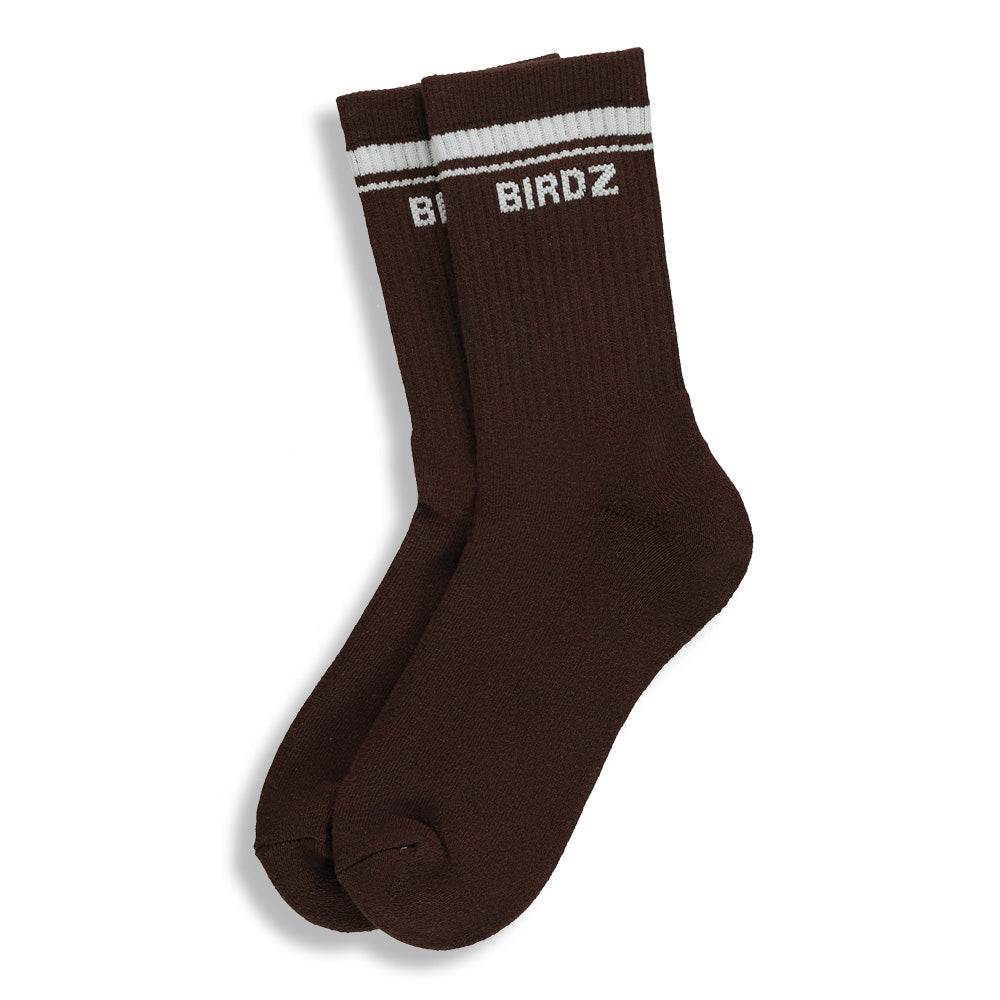 BIRDZ Socks |Chocolate brown| Adult