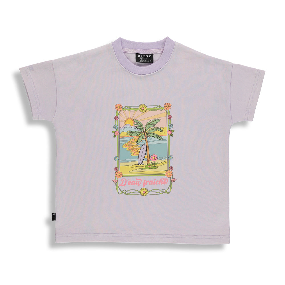 Palmier T-Shirt |Lilac Délavé| Enfants