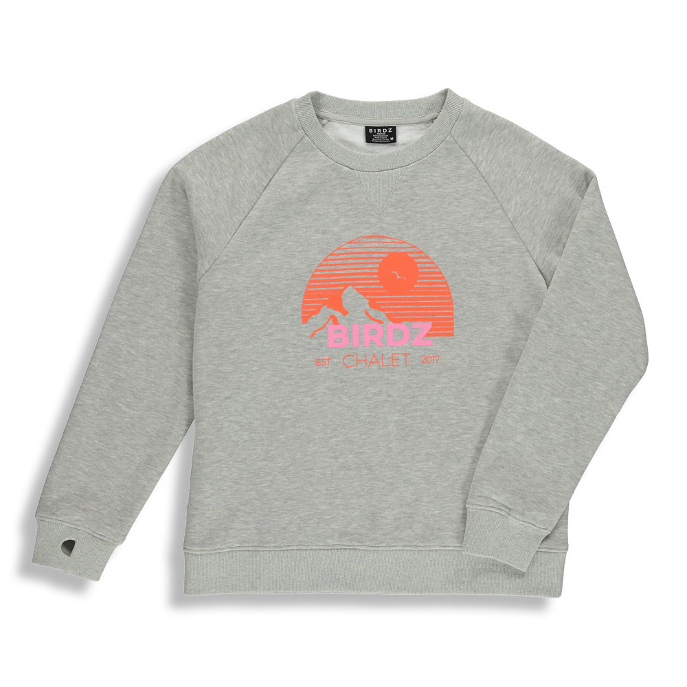 Mountain Chalet Crewneck |Marl Grey| Adult