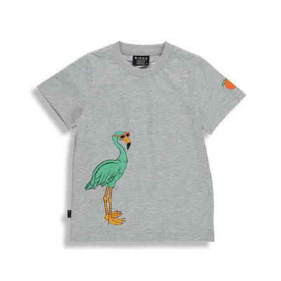 BIRDZ T-Shirt Carnival Flamingo |Gris| Enfants
