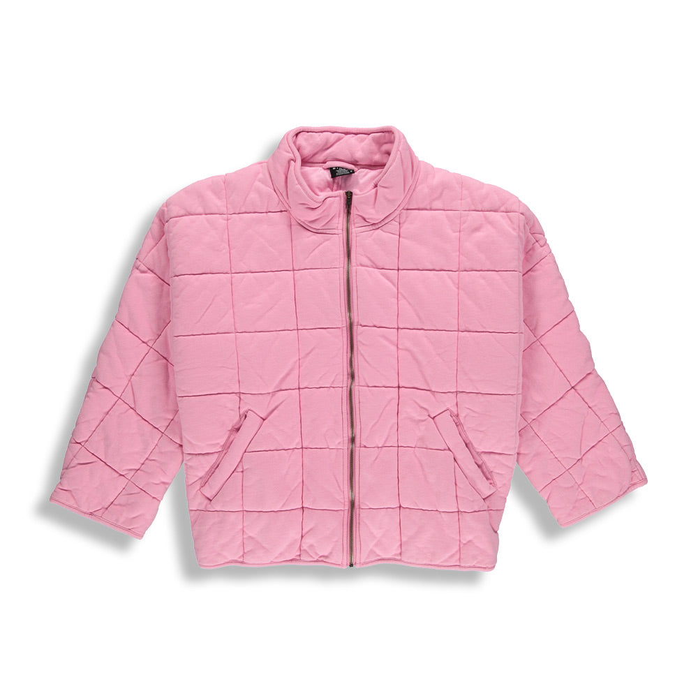 BIRDZ Puffer Sweat Jacket |Pink| Women
