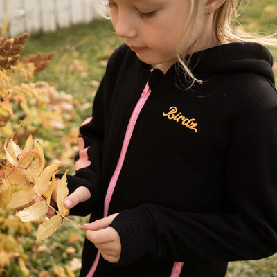 Butterflies Hoodie Vest |Black| Kidz