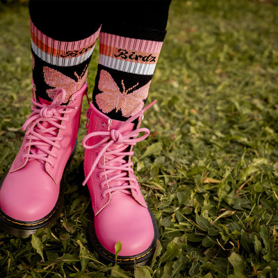 Butterfly Socks |Black| Kidz