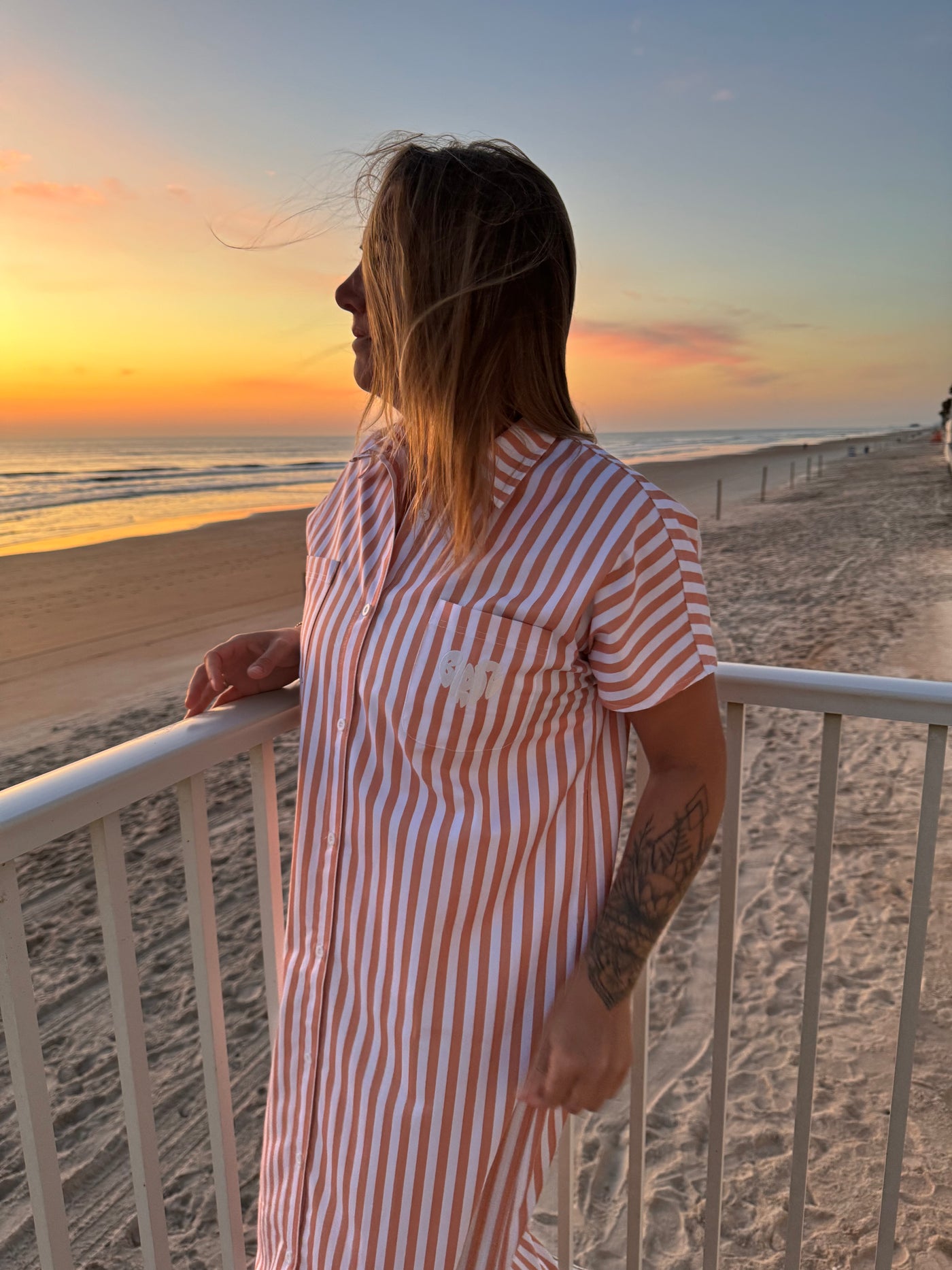 Beach dress |Sand stripes| Women