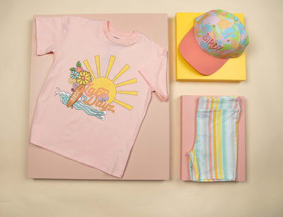 Summer Camp Lake Dayz T-shirt|Rose Quartz| Enfants