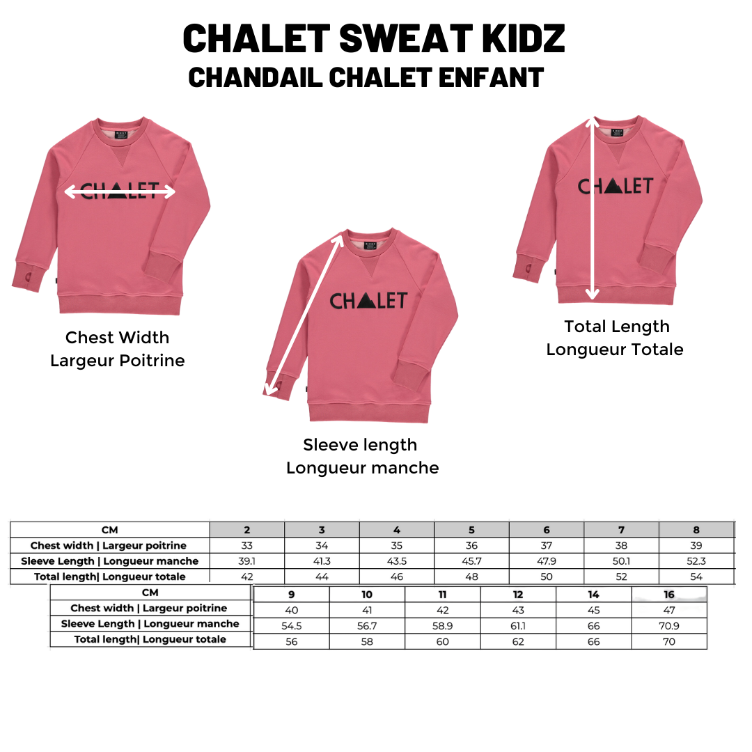 Chalet Sweat |Rose| Enfant
