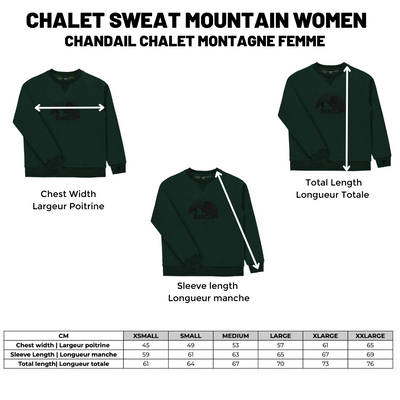 Chalet Sweat Montagne |Vert Foncé| Femmes & Hommes