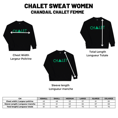 Chalet Sweat |Noir| Femmes & Hommes