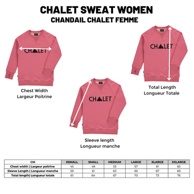 Chalet Sweat |Rose| Femmes & Hommes