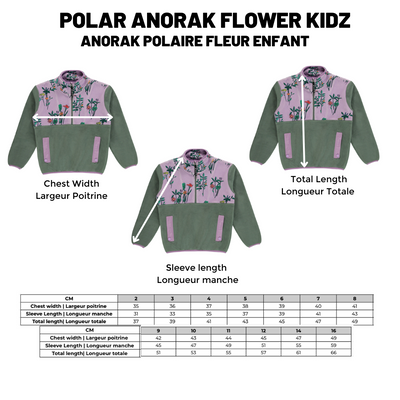 Polar Anorak |Fleurs| Enfant