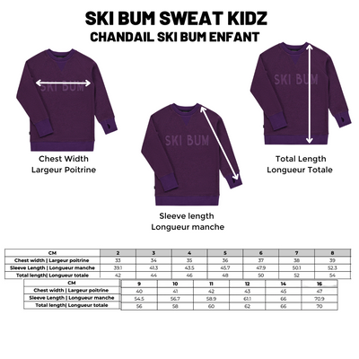 BIRDZ - Ski Bum Sweat |Purple| Kidz