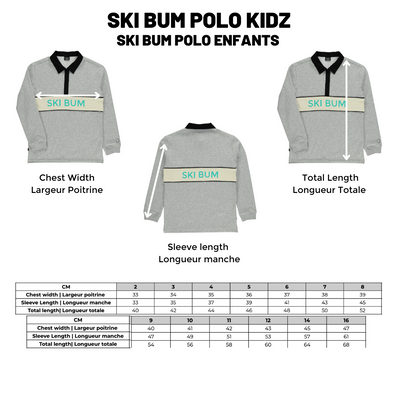 Ski Bum Polo Sweat |Gray| Kidz