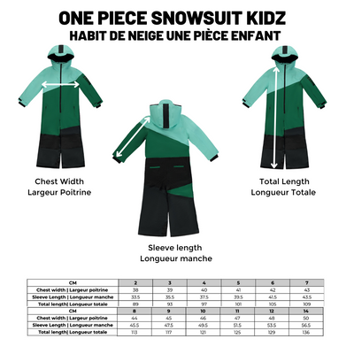 One Piece Snowsuit |GREEN| Kidz