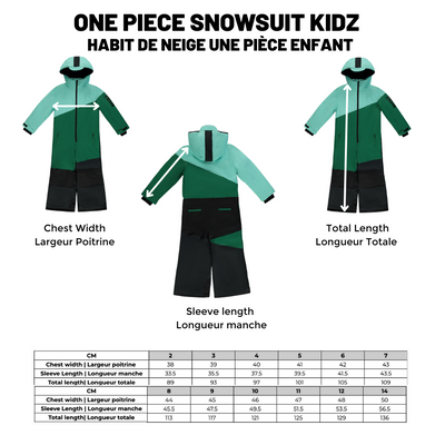 Snowsuit |Placid Blue & Melon| Kidz