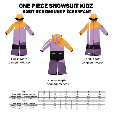 BIRDZ - One Piece Snowsuit |Orange| Kidz