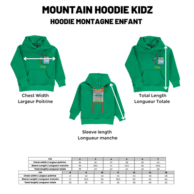 BIRDZ From the mountains to the waves Hoodie |Green| Kidz