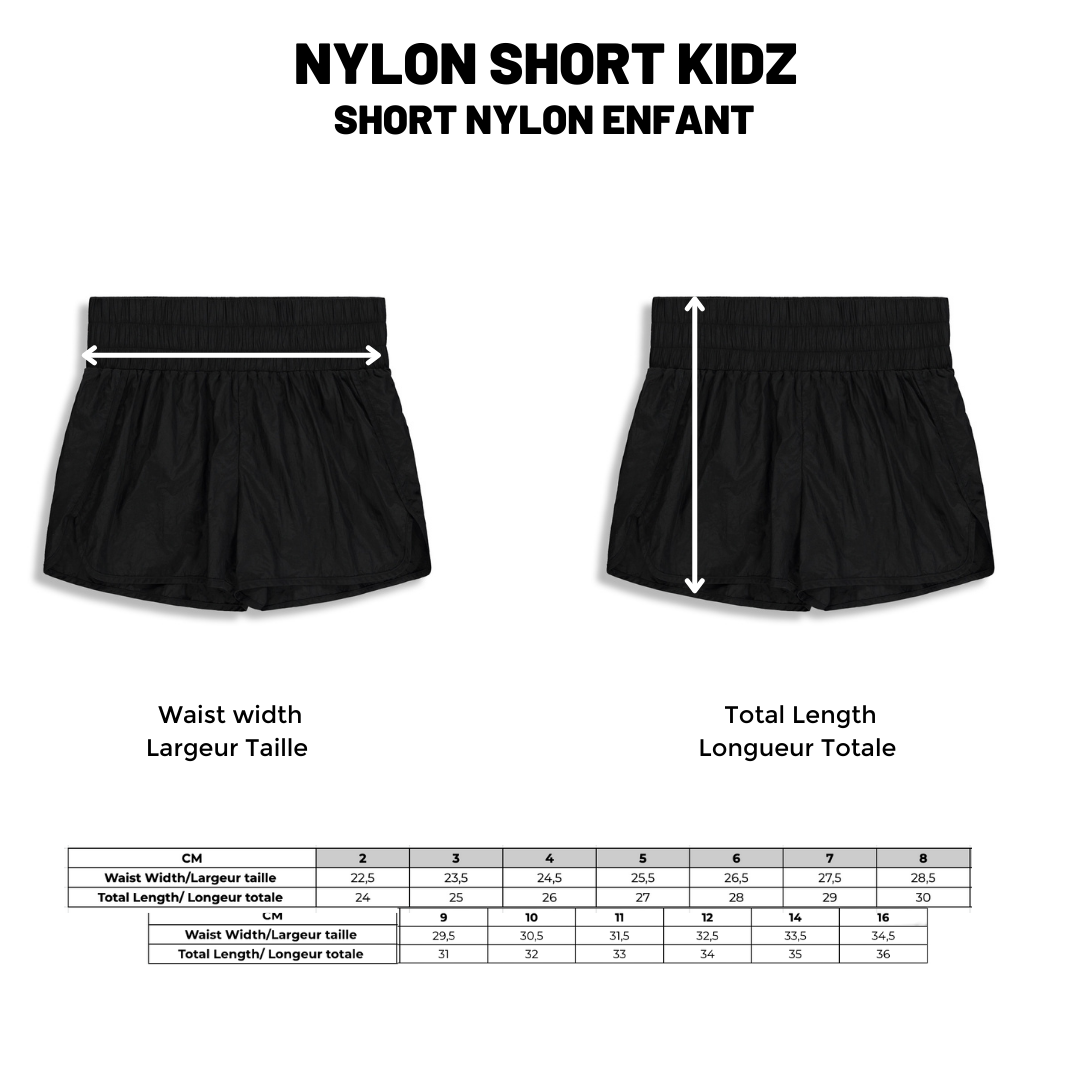 BIRDZ Short Nylon |Noir| Enfants