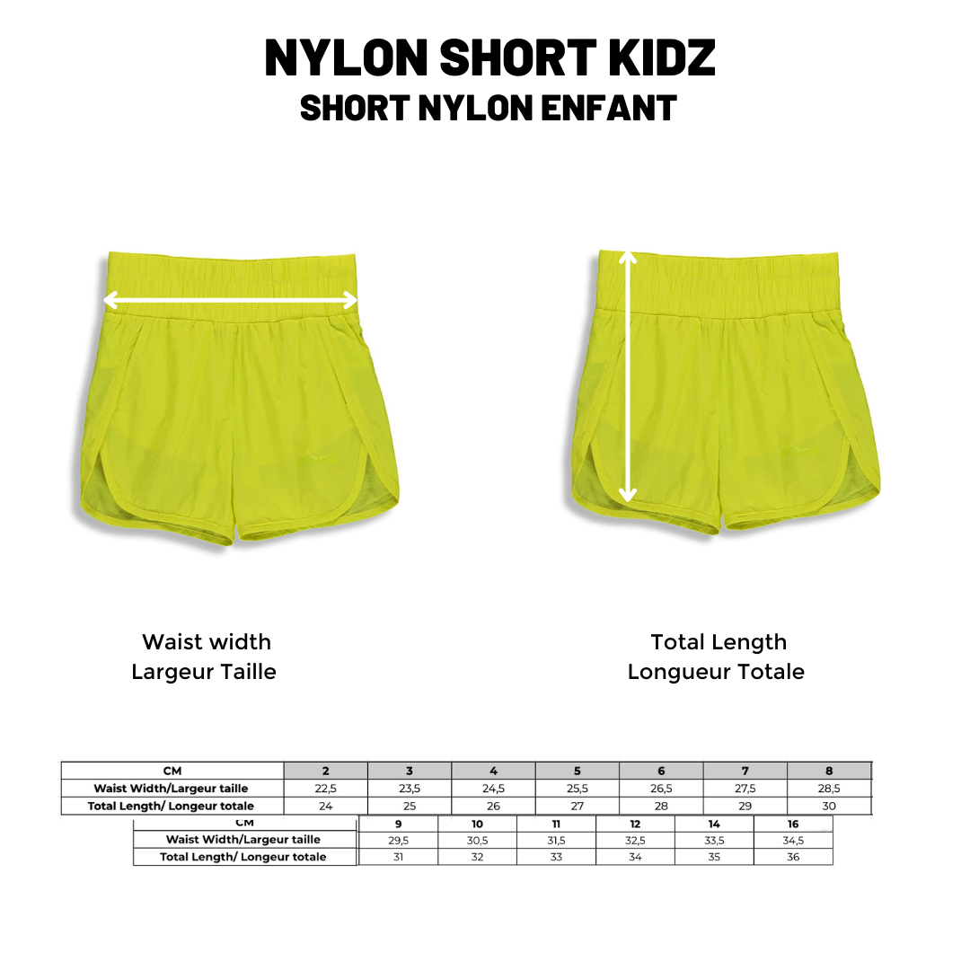 BIRDZ Short Nylon |Citron| Enfants