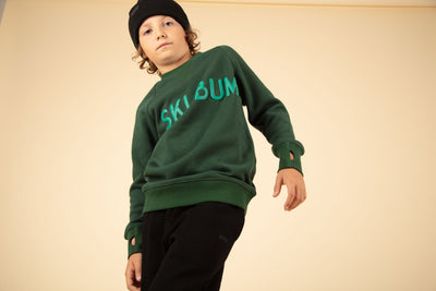 Ski Bum Sweat |Abundant Green| Kidz