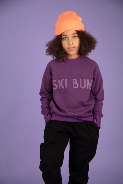 Ski Bum Sweat |Purple| Kidz