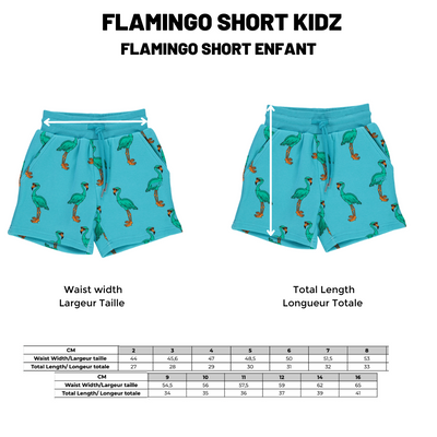 BIRDZ Flamingo Short |Blue Radiance| Kidz