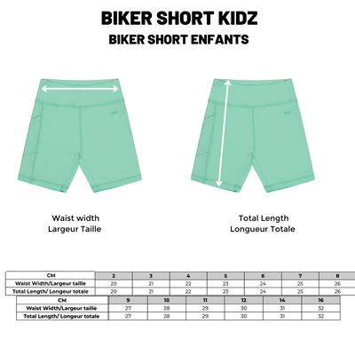BIRDZ Biker Short |Beach Glass| Enfants