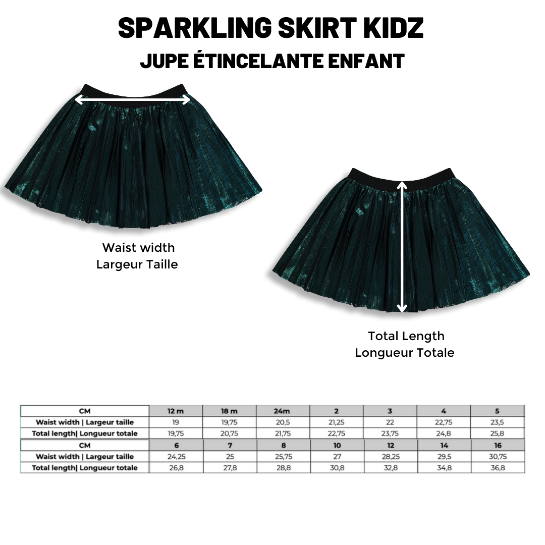 BIRDZ Sparkling Skirt |Quetzal Green| Kidz