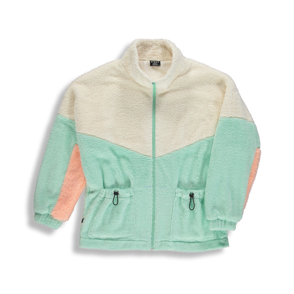 SAMPLE Beach Faux-Fur Jacket |Pastel Green| Adult