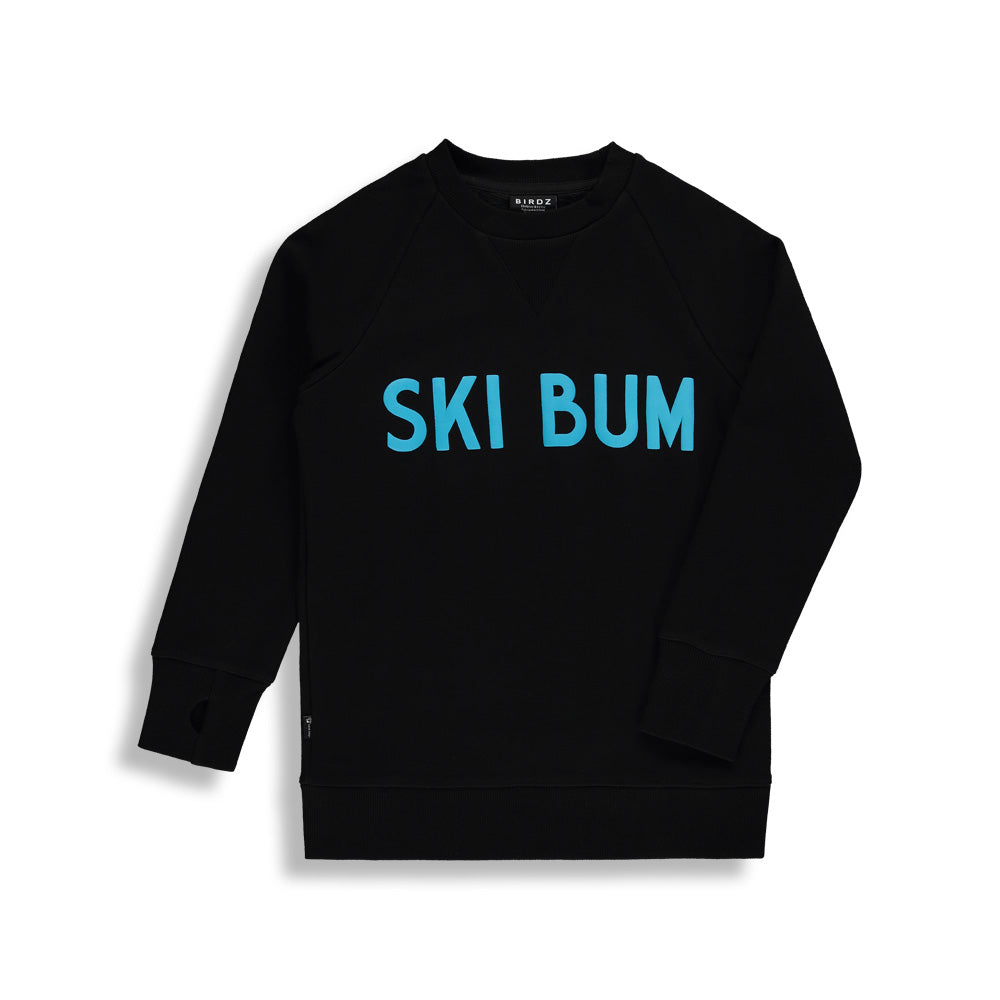 Ski Bum Sweat |Black| Kidz