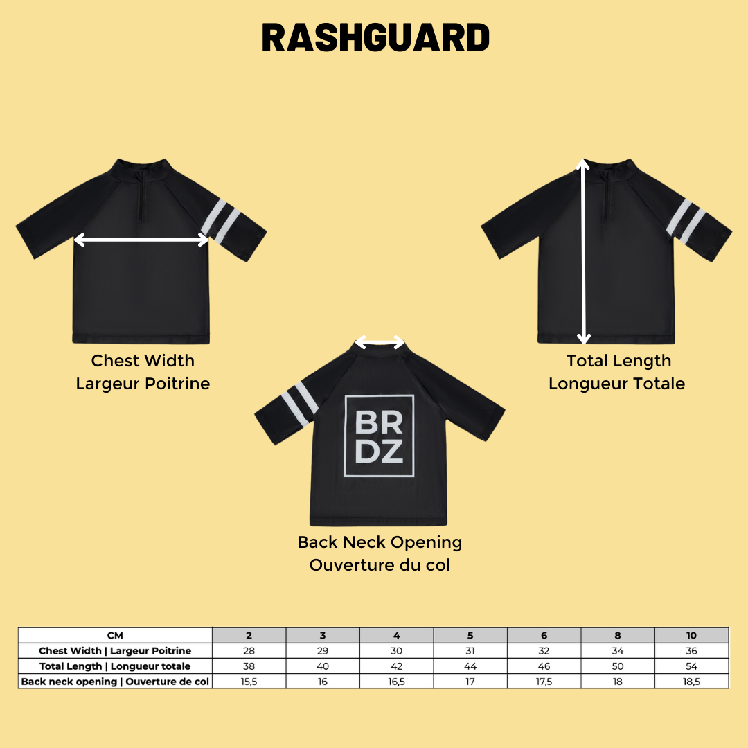 BRDZ Rash Guard |Black| Kidz
