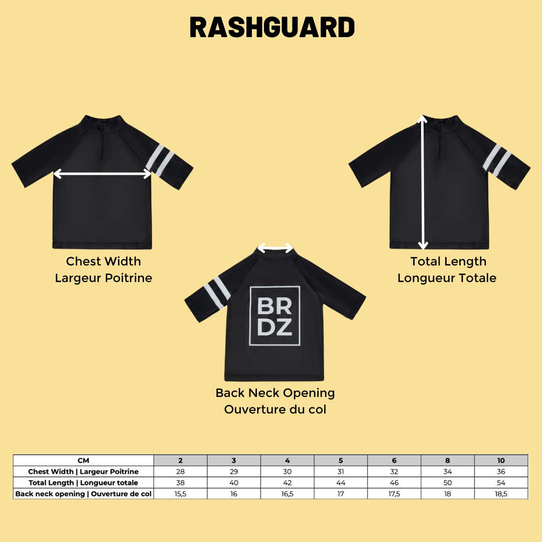 BRDZ Rash Guard |Noir| Enfants