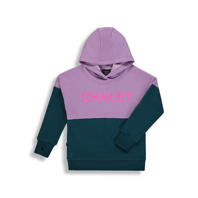 Colorblock Chalet Hoodie |Lilac| Kidz