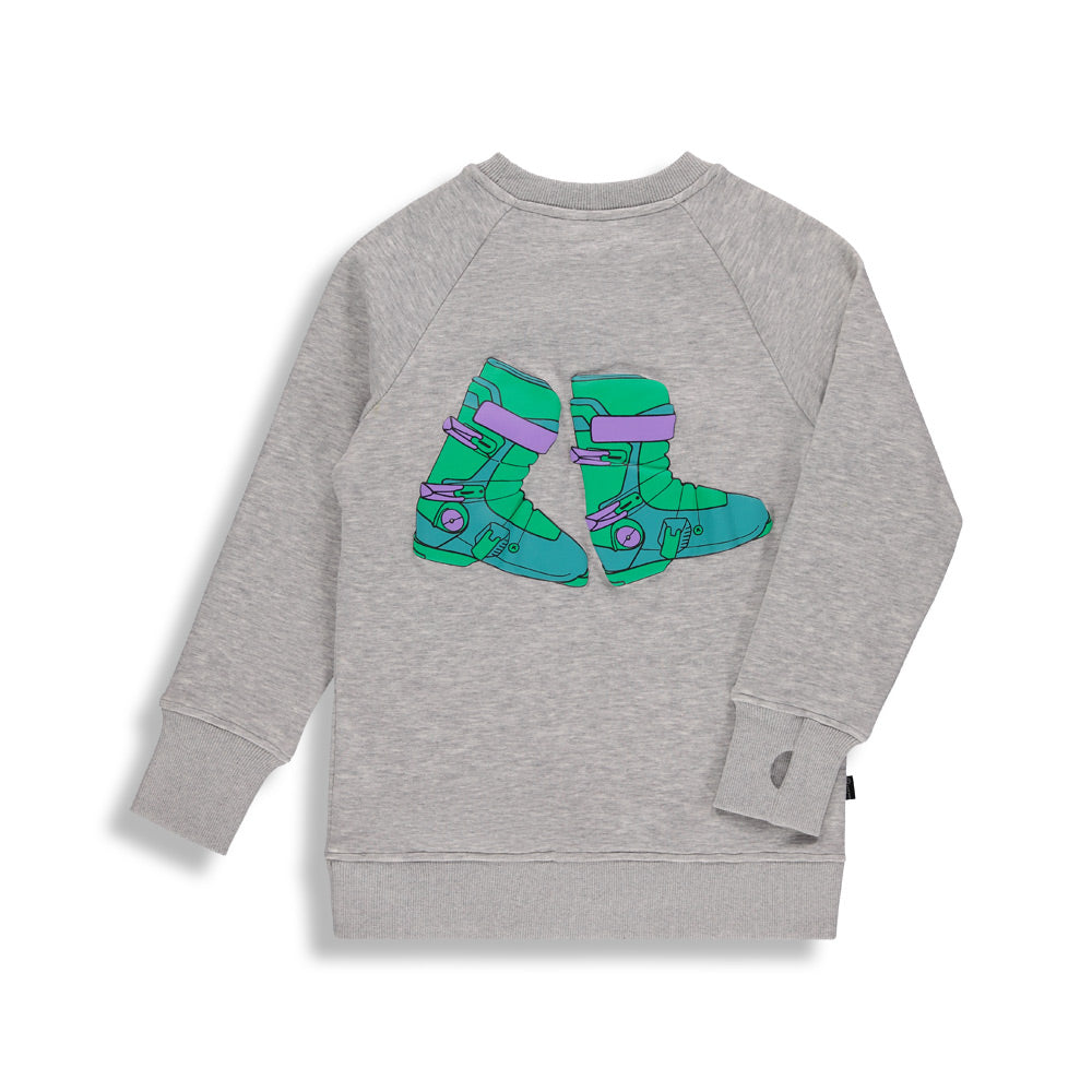 Ski Bum Sweat |Gray| Kidz