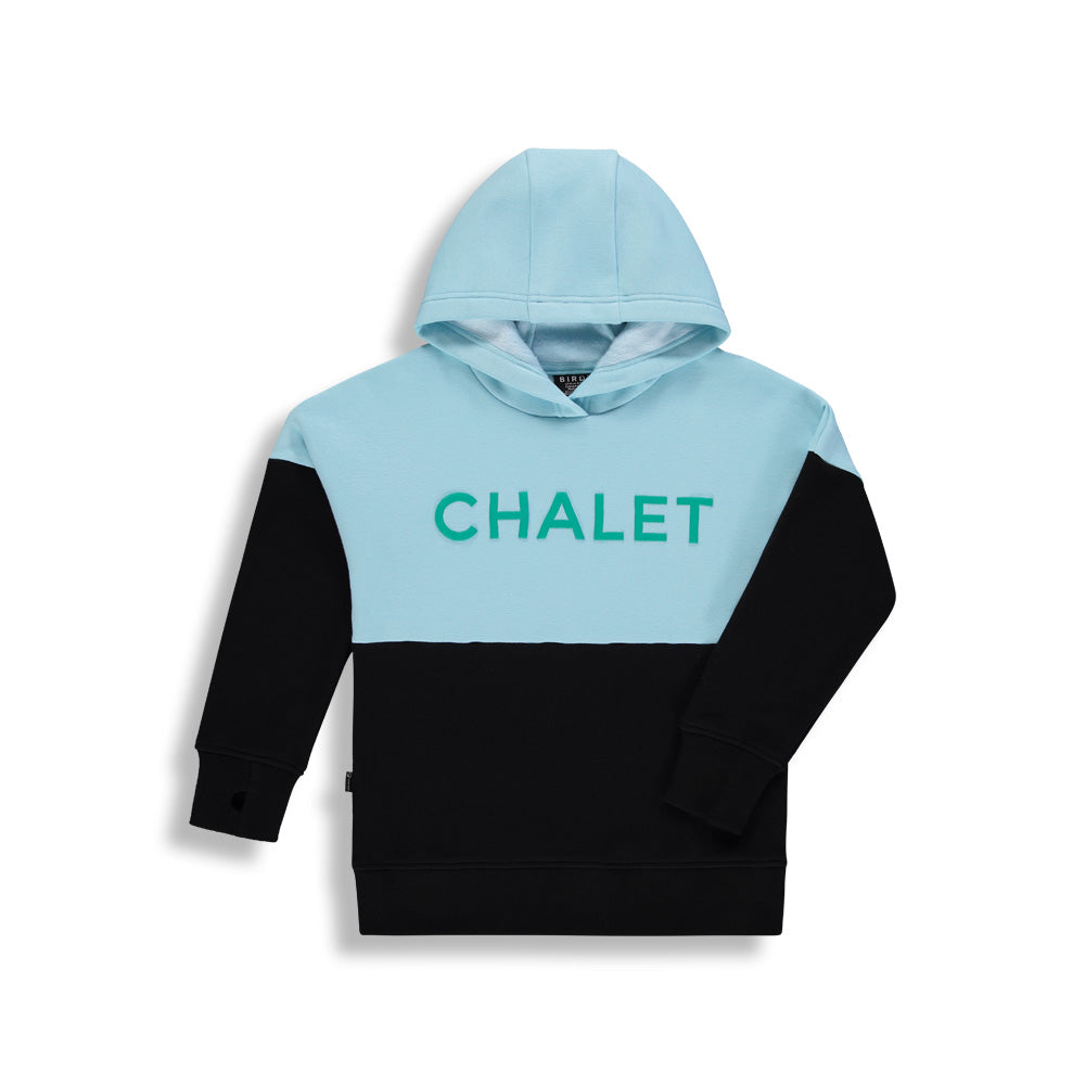 Hoodie Chalet Color-Block |Bleu Pâle| Enfant