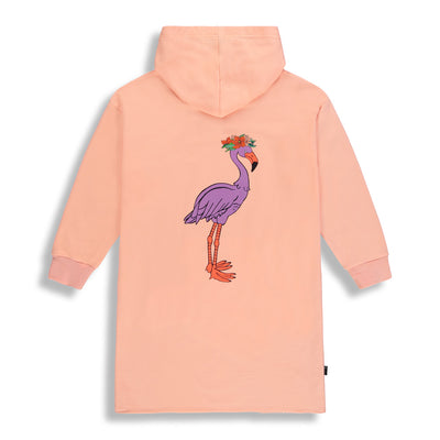 BIRDZ Flamingo Poncho |Tropical Peach| Kidz