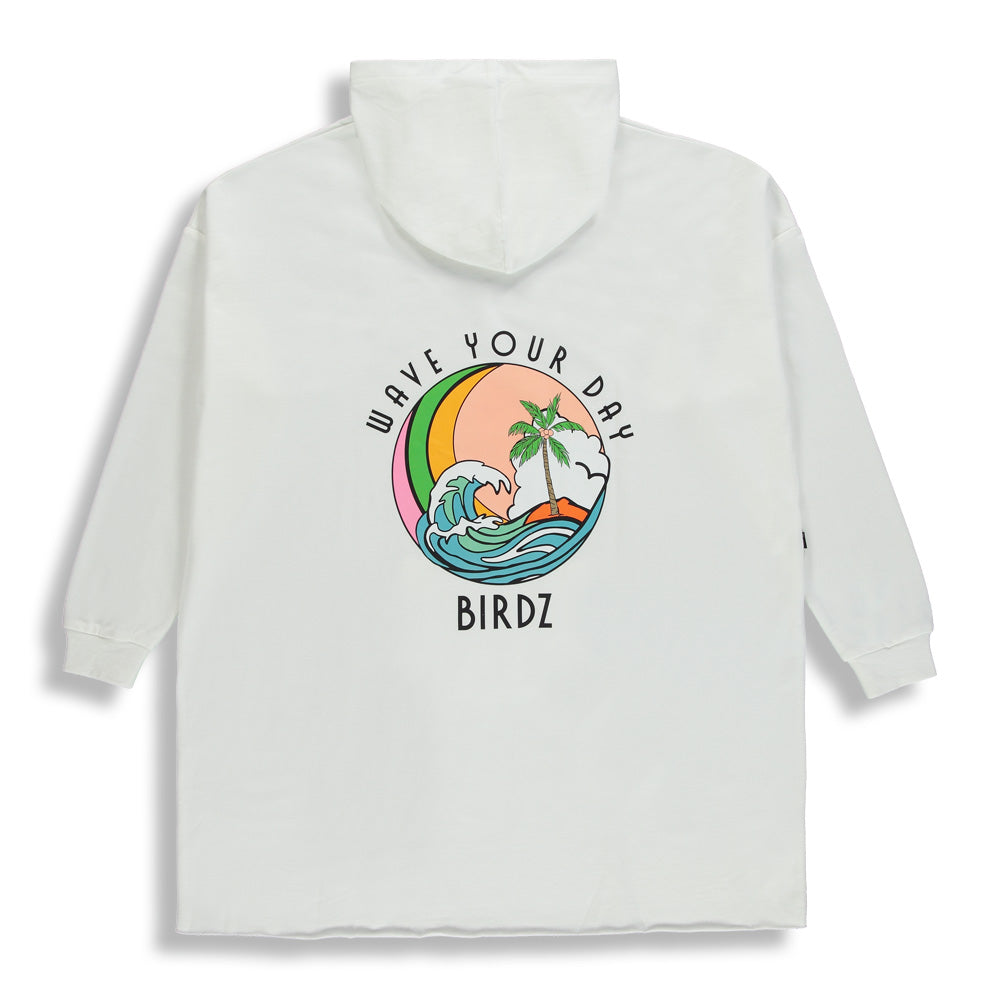 BIRDZ Wave Your Day Poncho |Ivory| Women