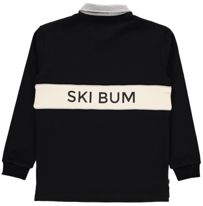 Chandail Polo Ski Bum |Gris & Noir| Enfants