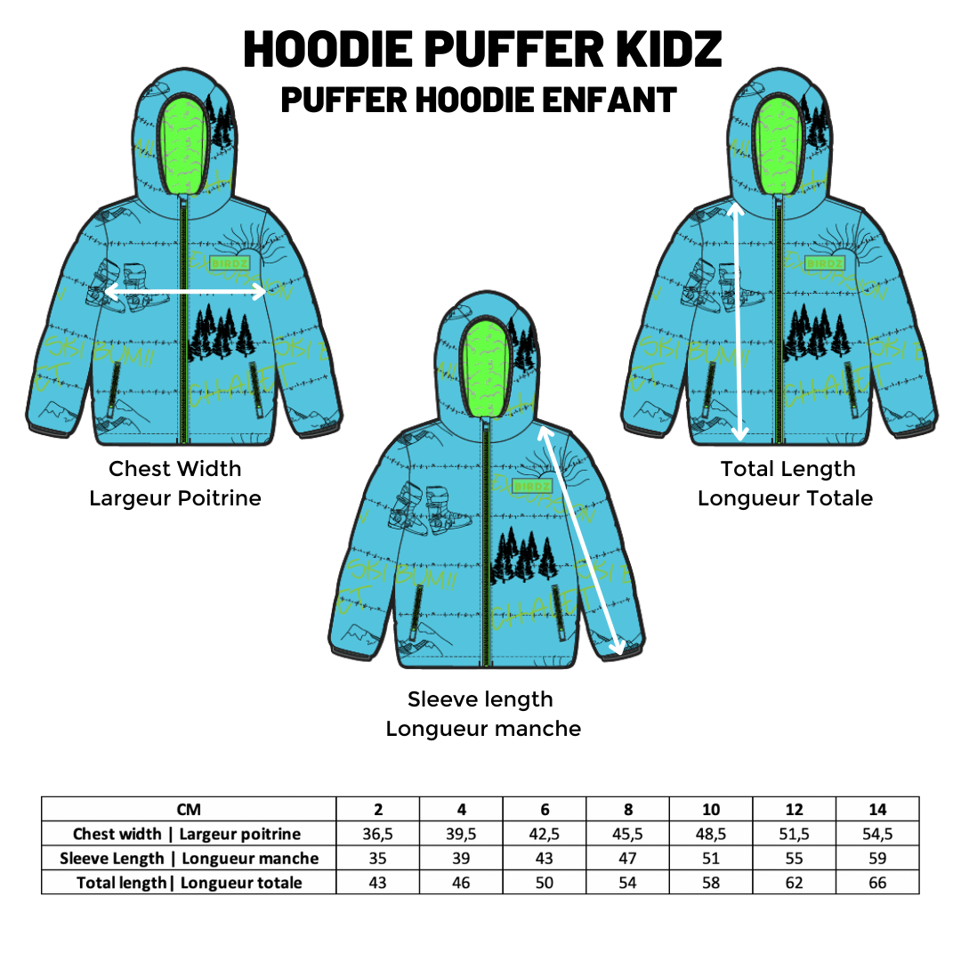 BIRDZ Puffer winter jacket |Blue| Kidz