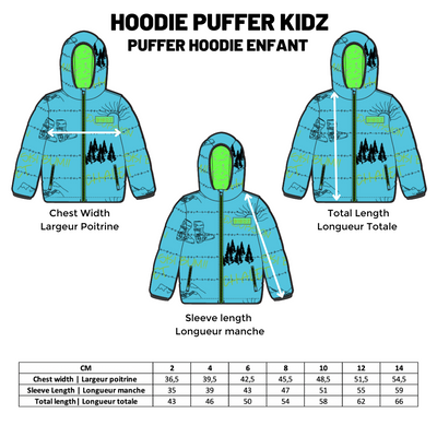 Puffer winter jacket |Blue| Kidz
