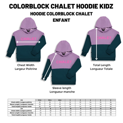 Colorblock Chalet Hoodie |Lilac| Kidz