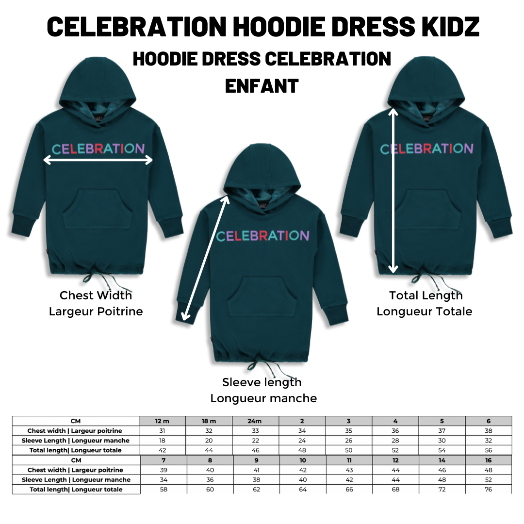 BIRDZ Celebration Hoodie Dress |Quetzal Green| Kidz
