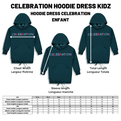 BIRDZ Celebration Hoodie Dress |Quetzal Green| Kidz